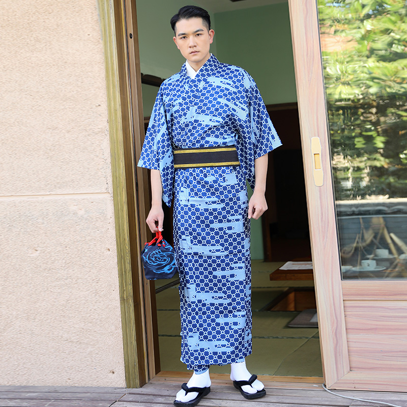 Traditional Japanese Men'S Formal Wear - Ropa étnica japonesa de verano para