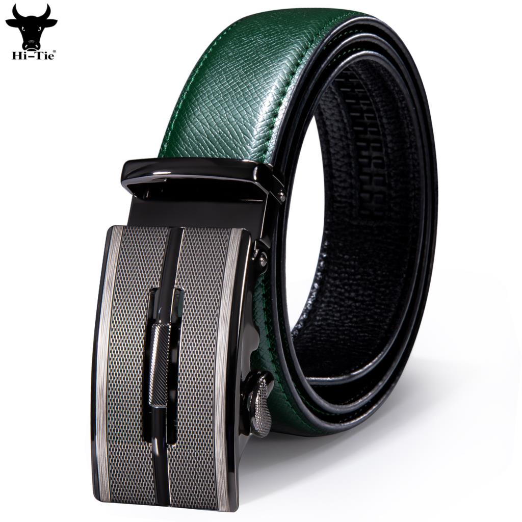 Men'S Formal Wear Belt - Hi-Tie-cinturón con hebillas automáticas para hombre,