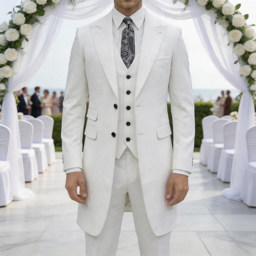 Formal Men Party Wear Jacket - Traje formal de 3 piezas para