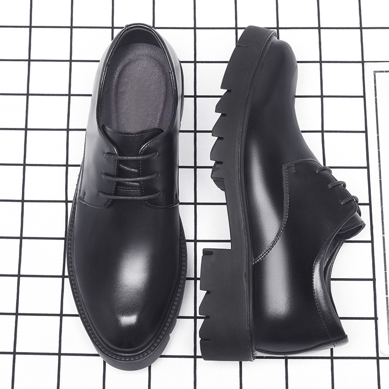 Men Formal Wear Dress - Zapatos de vestir de cuero negro