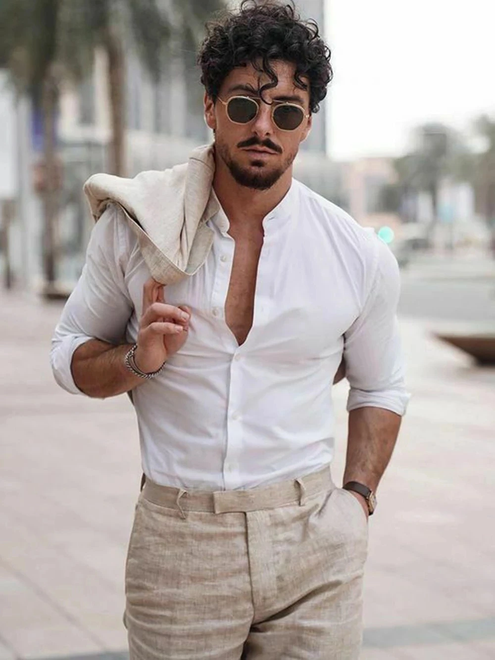 Trajes de Lino para Hombre, Es - Formal Men Party Wear Jacket reseña y precio
