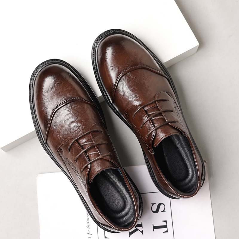 Zapatos de cuero para hombre p - Men Formal Wear Dress reseña y precio