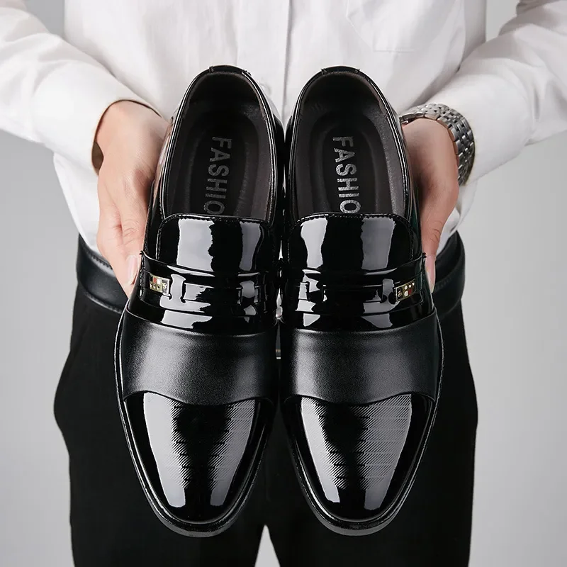 Zapatos de cuero para hombres, - Men Formal Wear Shoes reseña y precio