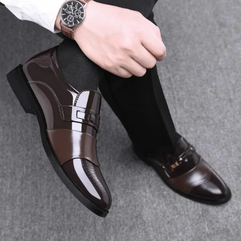 Zapatos de cuero para hombres, - Men Formal Wear Shoes reseña y precio
