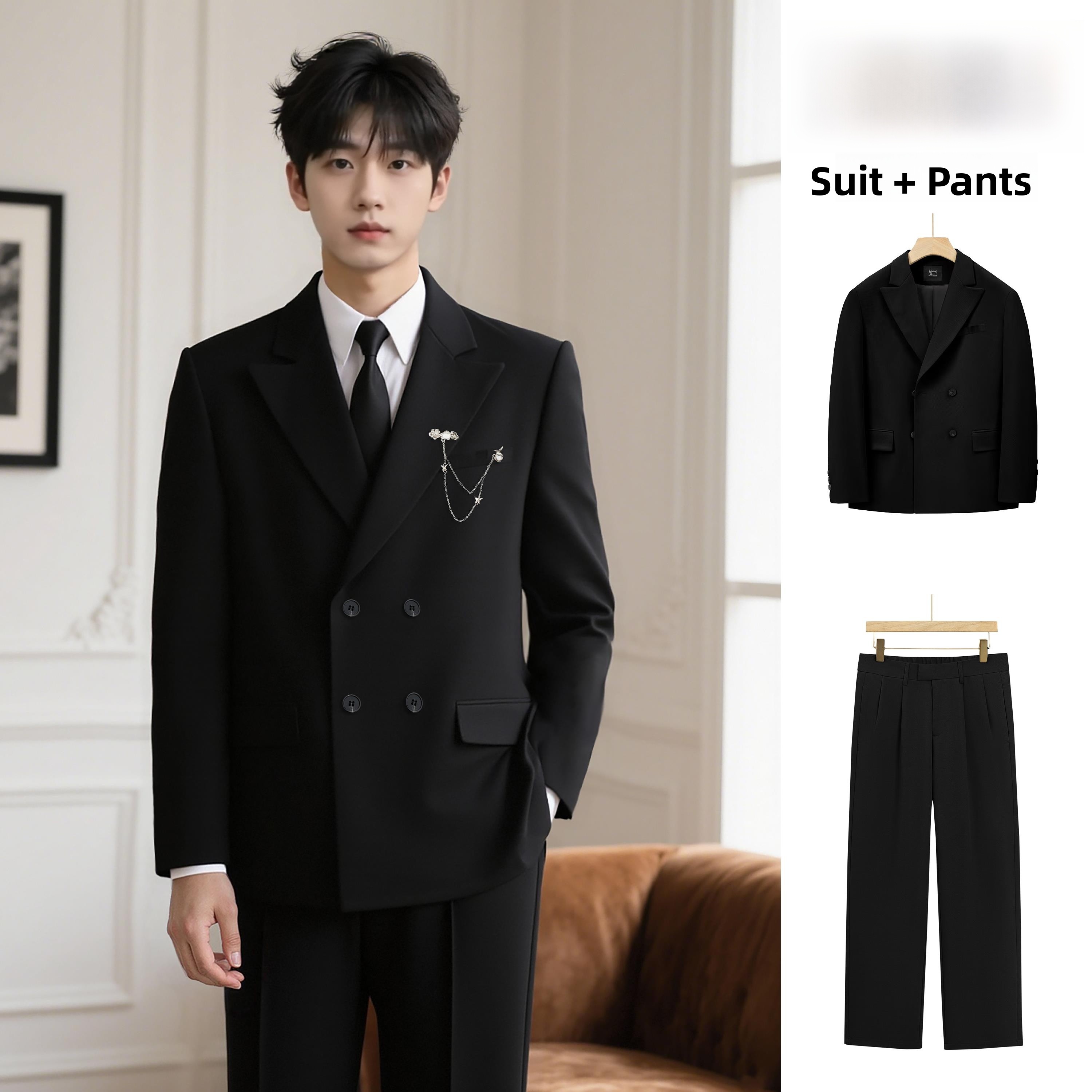 Elegante Traje de Doble Botona - Men'S Formal Wear For Engagement reseña y precio