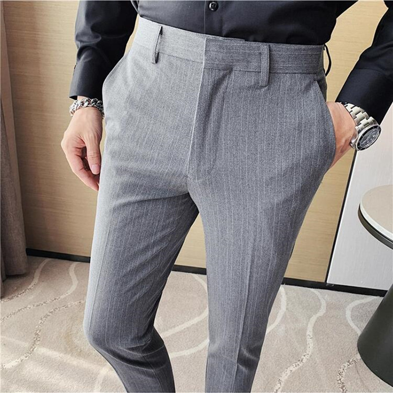 Pantalones de traje a rayas pa - Men Formal Wear Shop reseña y precio