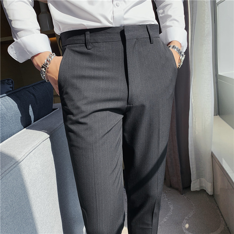 Pantalones de traje a rayas pa - Men Formal Wear Shop reseña y precio
