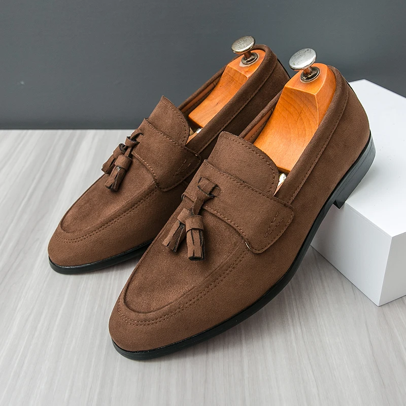 Mocasines con borlas para homb - Men Formal Wear Shoes reseña y precio