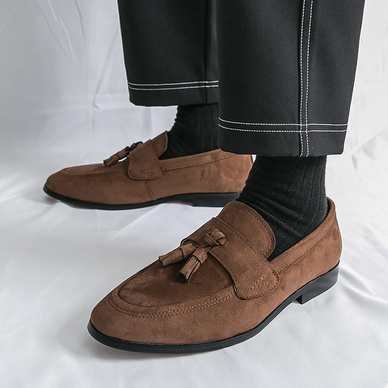 Mocasines con borlas para homb - Men Formal Wear Shoes reseña y precio