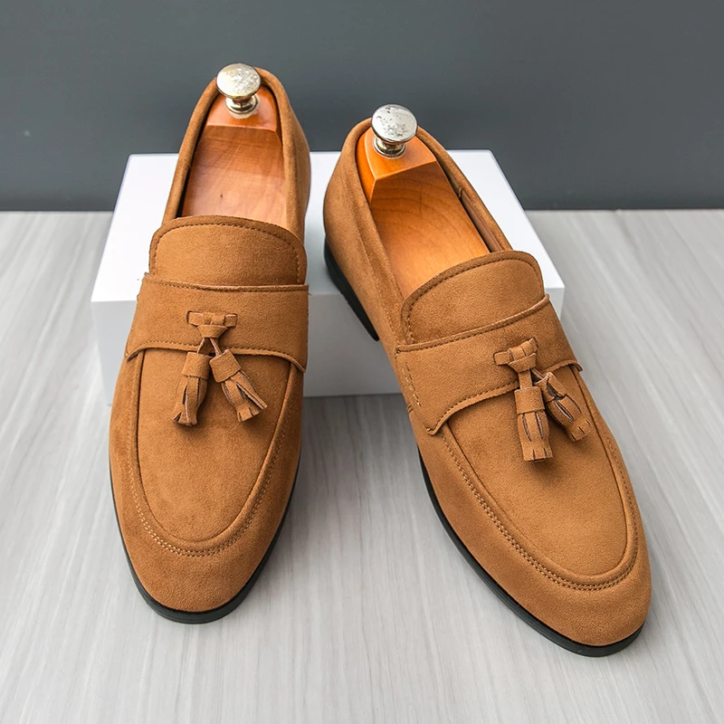 Mocasines con borlas para homb - Men Formal Wear Shoes reseña y precio