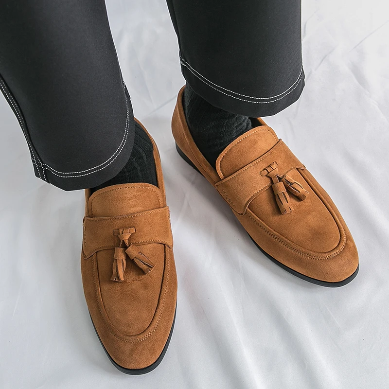 Mocasines con borlas para homb - Men Formal Wear Shoes reseña y precio