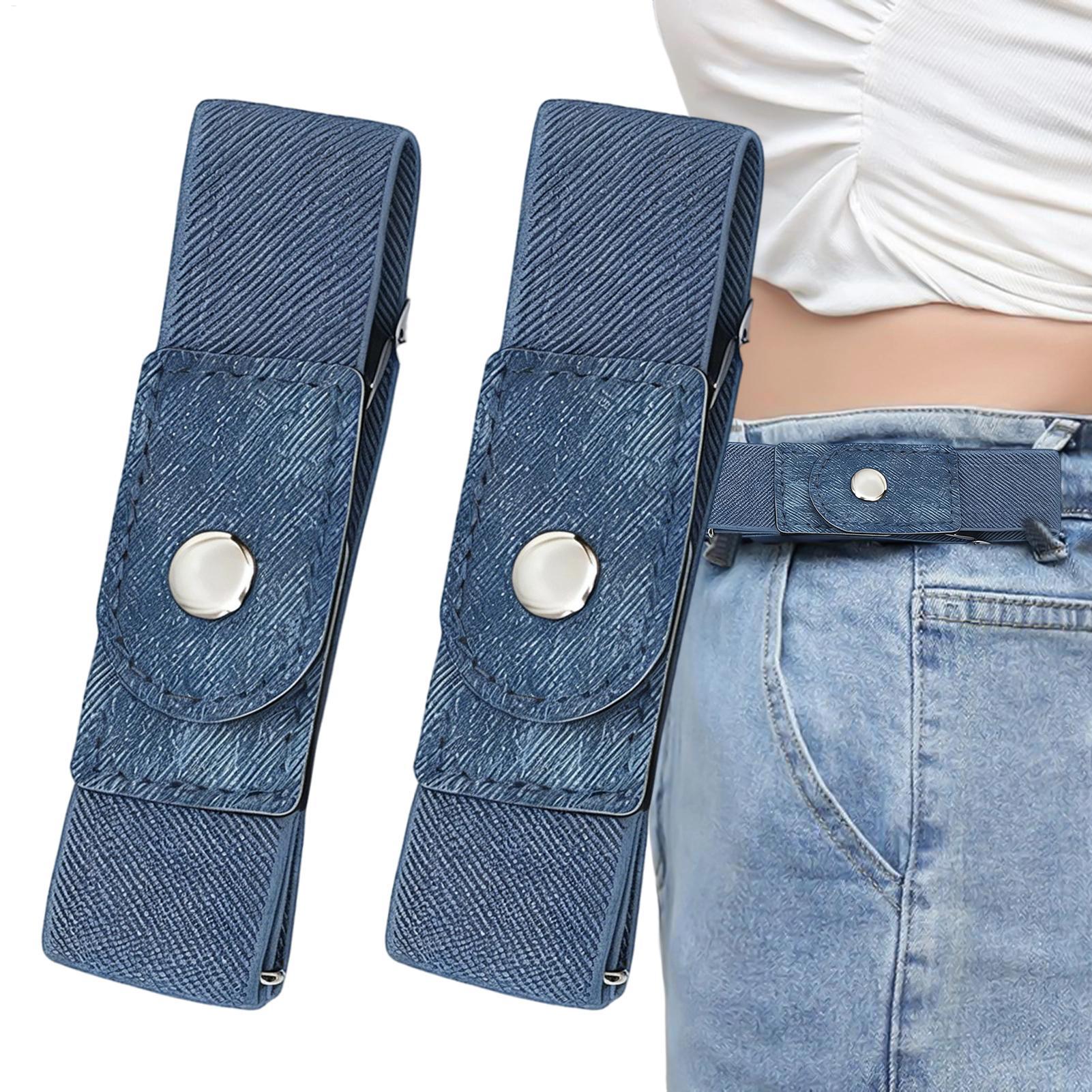 1 par de cinturones sin hebill - Men'S Formal Wear Belt reseña y precio
