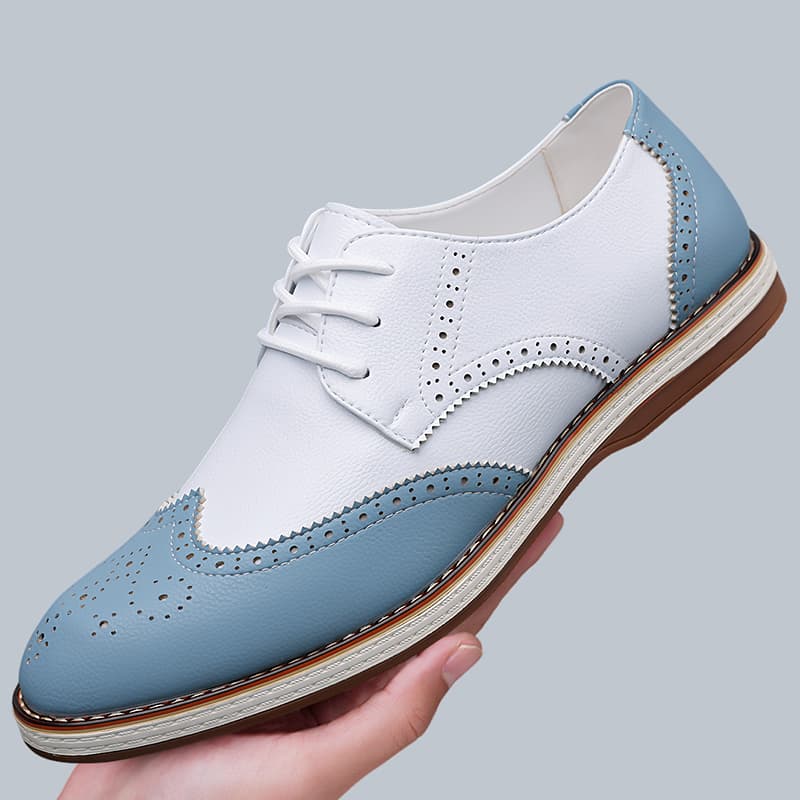 Zapatos Oxford de dos tonos en - Men Formal Wear Shoes reseña y precio