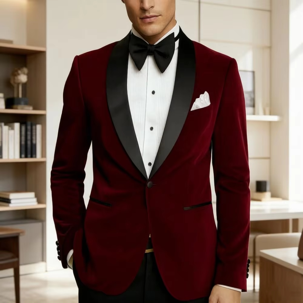 Blazer de terciopelo para homb - Formal Men Party Wear Jacket reseña y precio