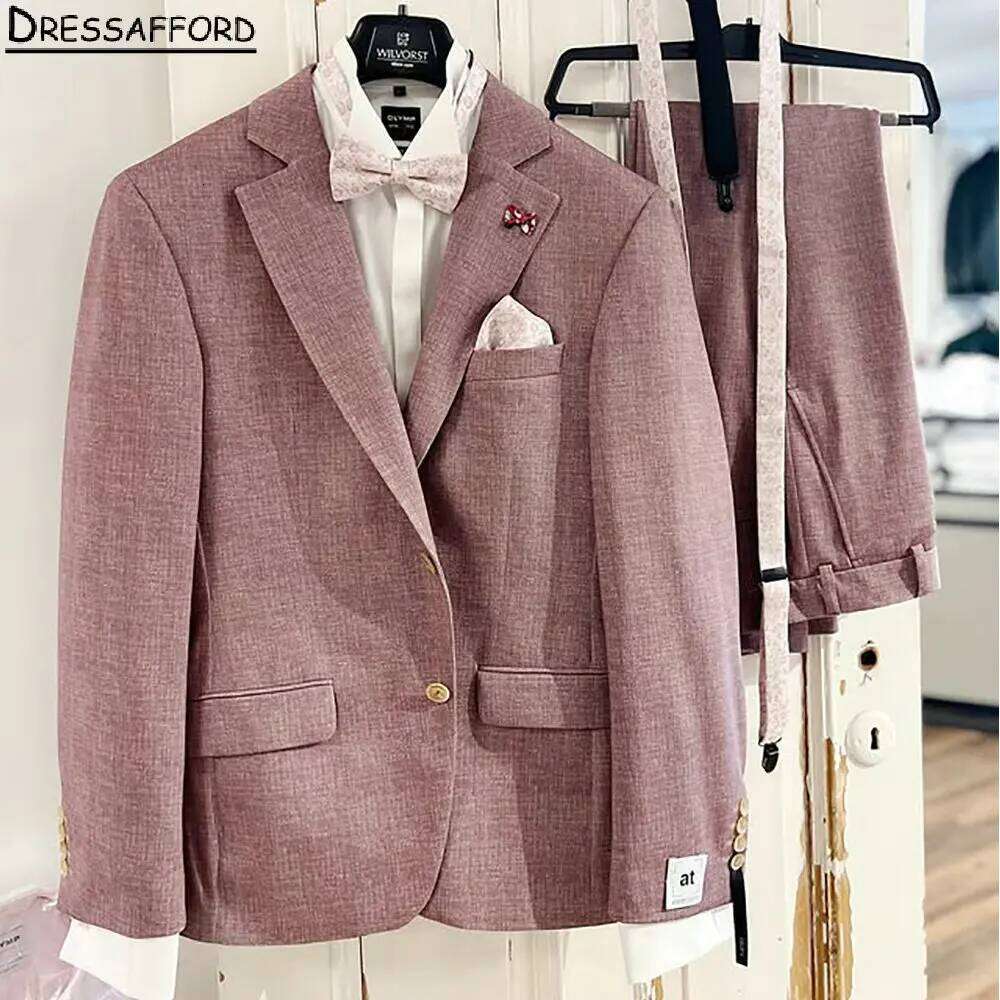 Trajes de boda formales de col - Men Formal Wear Pink reseña y precio