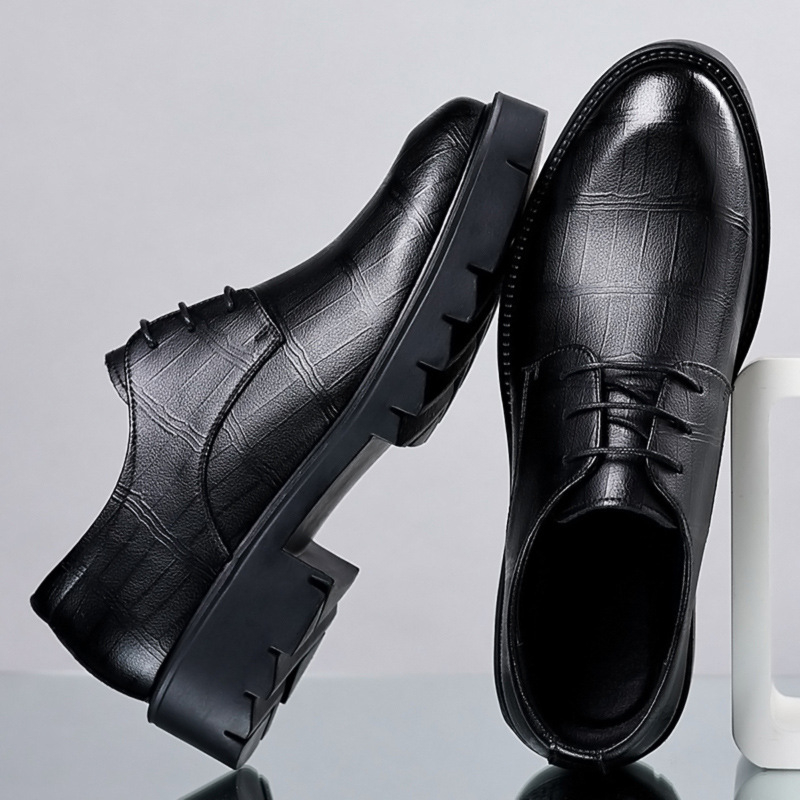 Zapatos Oxford de Plataforma c - Men Formal Wear All Black reseña y precio