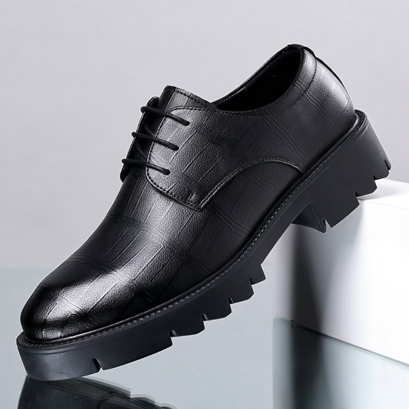 Zapatos Oxford de Plataforma c - Men Formal Wear All Black reseña y precio
