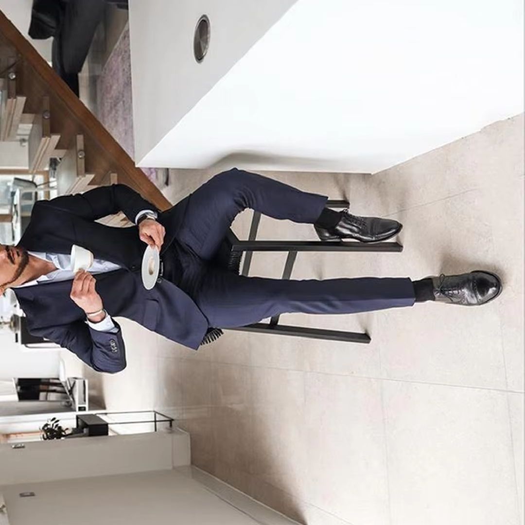 Traje de Esmoquin Azul Marino  - Formal Men Party Wear Jacket reseña y precio
