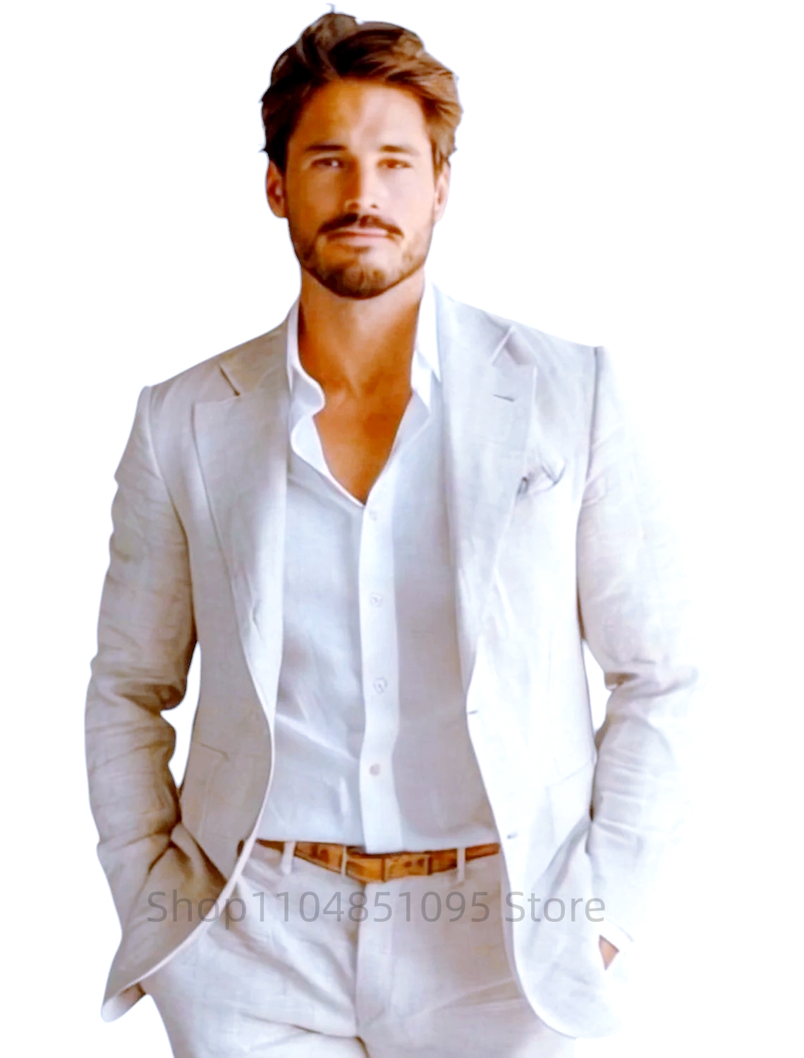 Blazer de Lino Azul para Hombr - Formal Men Party Wear Jacket reseña y precio