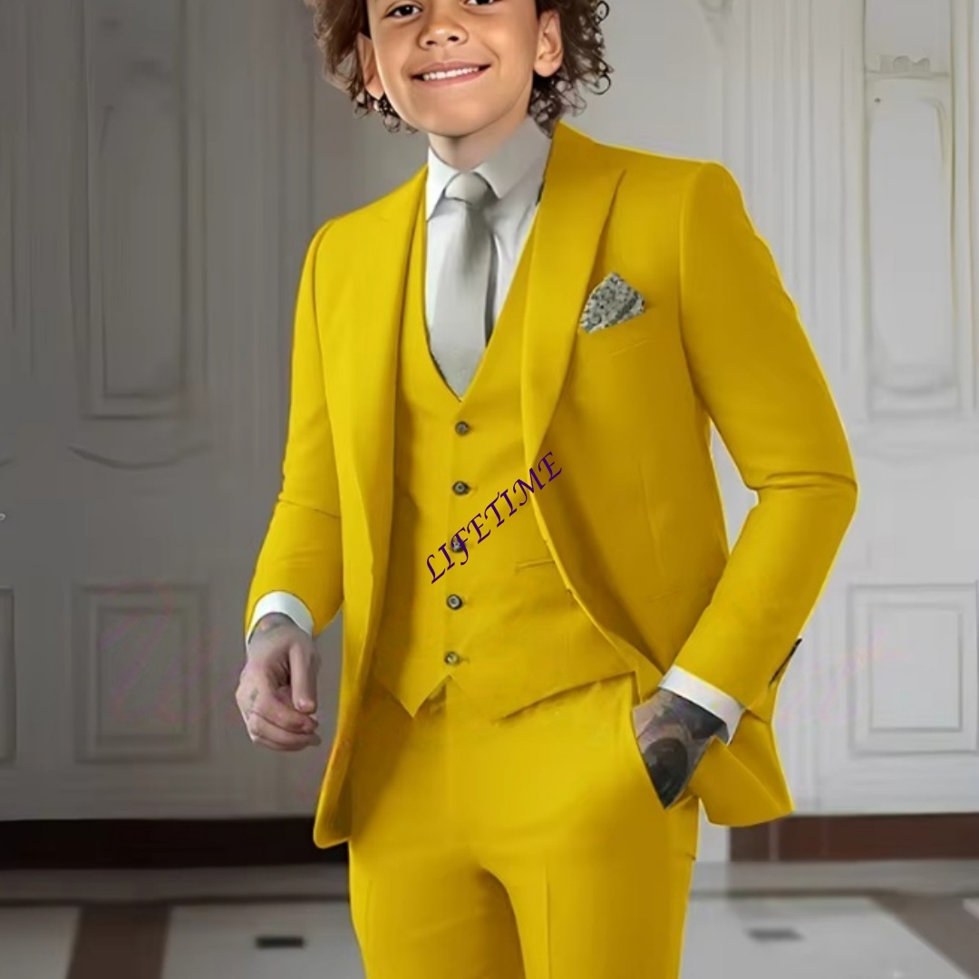 Traje de tres piezas verde cla - Formal Wear For Men Kids reseña y precio