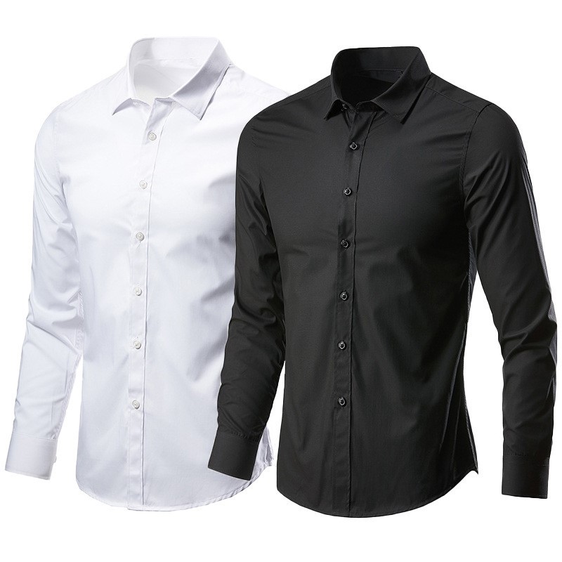 Camisa de Vestir Formal de Alg - Men Formal Wear All Black reseña y precio