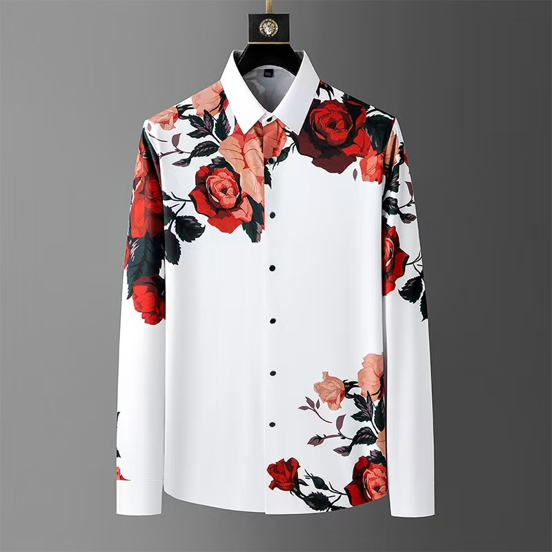 Camisa de manga larga con esta - Men Formal Wear Dress reseña y precio