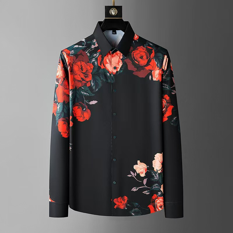 Camisa de manga larga con esta - Men Formal Wear Dress reseña y precio