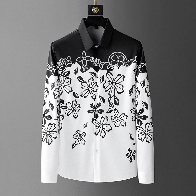 Camisa de manga larga con esta - Men Formal Wear Dress reseña y precio