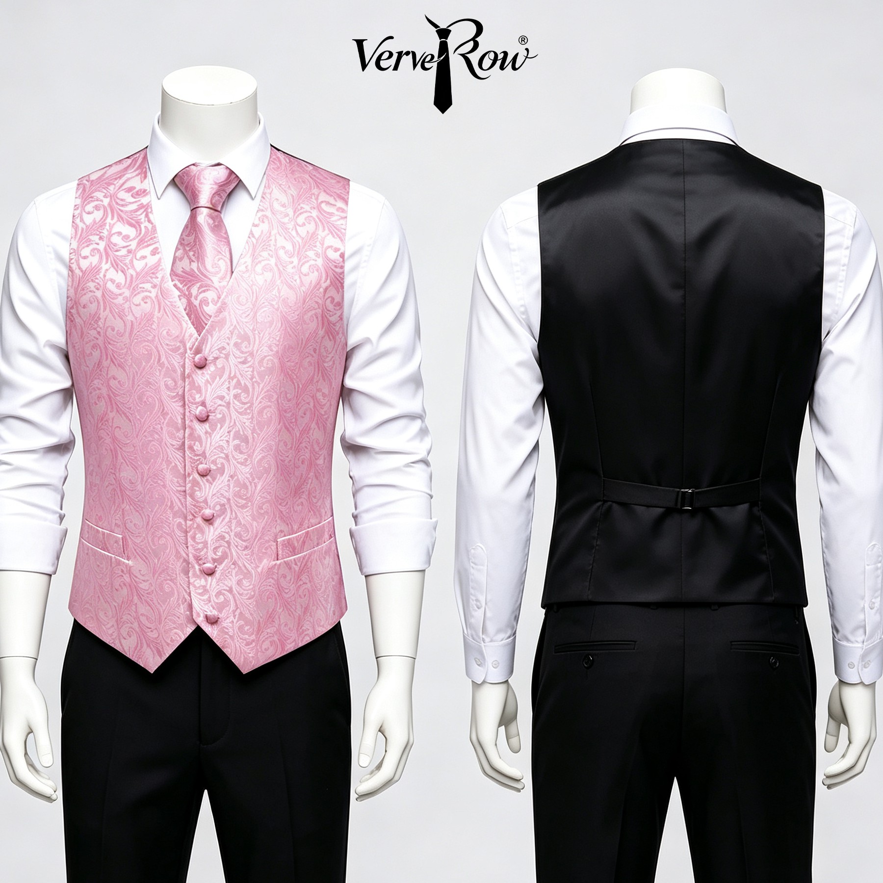 Corbata rosa para hombre, pañu - Men Formal Wear Pink reseña y precio