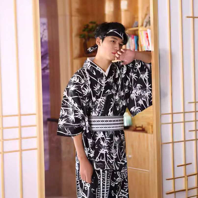 Kimono Japonés con Patrón de B - Traditional Japanese Men'S Formal Wear reseña y precio